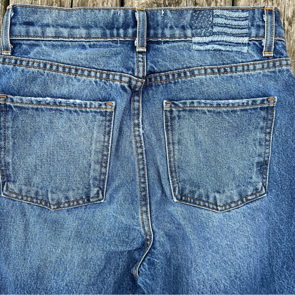 Revice Straight Leg Button Fly High Waist Medium Wash Jeans Size 27 - Picture 6 of 10